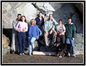 The group hangin' at the Shrine of St. Therese (25k image)