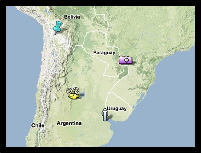 Points of Interest in South America