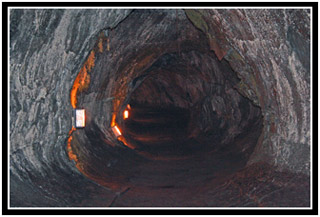 A view into the Thurston Lava Tube.