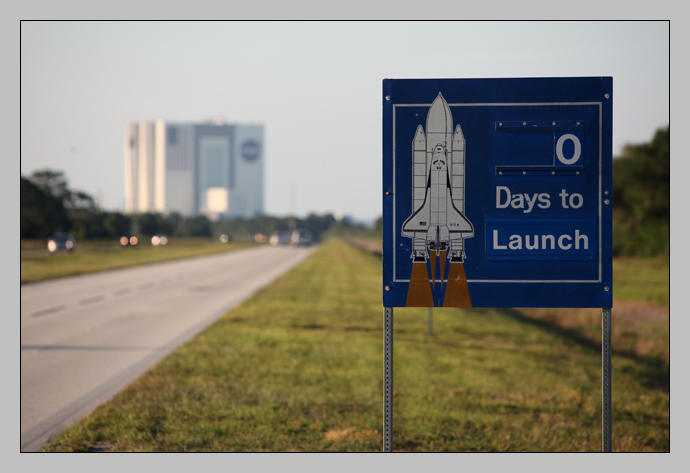 Zero Days to Launch, with the NASA VAB behind